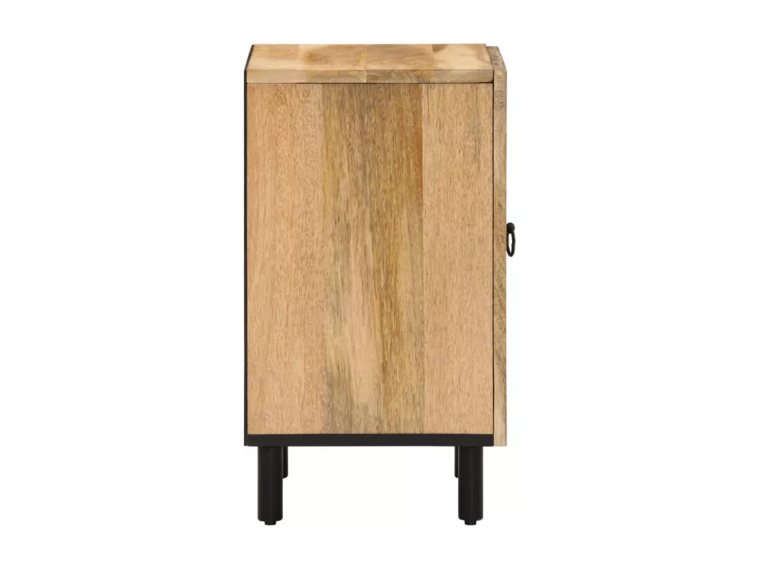 Armoire de salle de bain 38x33x58 cm bois massif de manguier