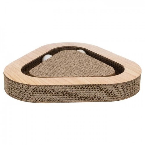 Arranhador para gatos Trixie com brinquedos, marrom