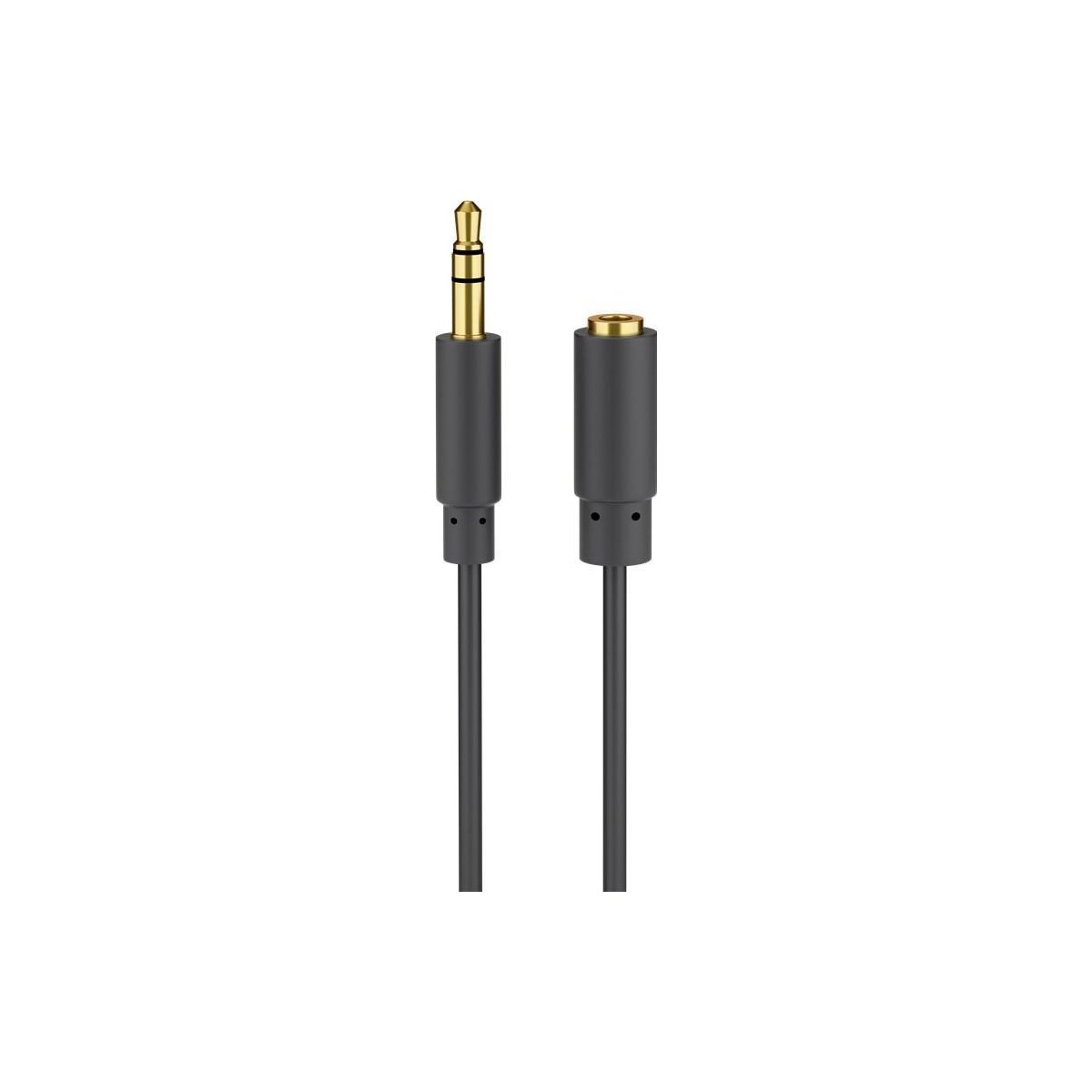 Goobay Hodetelefoner og AUX-forlengelseskabel  3,5 mm  3-pins  slank