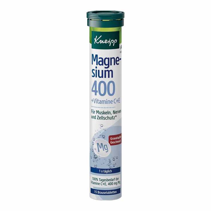 Kneipp Magnesium 400 + C + E Brausetabletten, 15 St