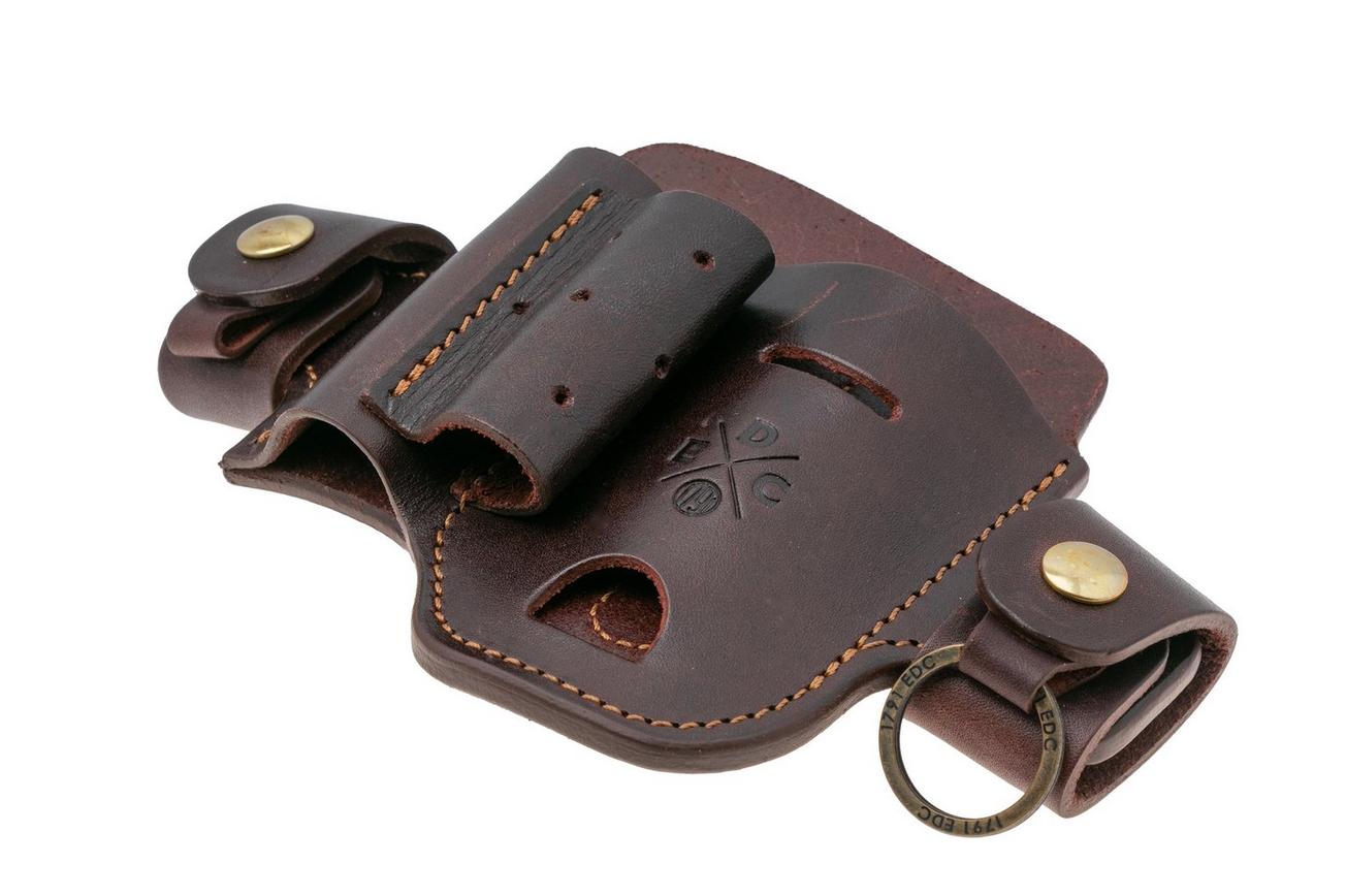 1791 EDC Heavy Duty Action-Snap Large Flex Tool Organizer EDC-HD-AS-LF-BUR-A Burgundy, lederen riemholster
