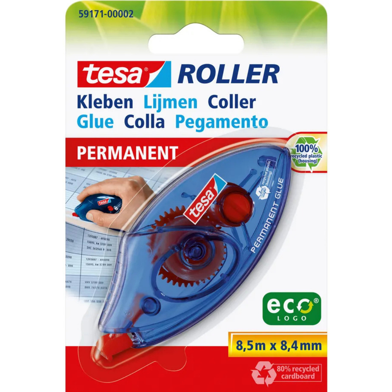 Tesa Kleberoller EcoLogo, 8.4 mm x 8.5 m