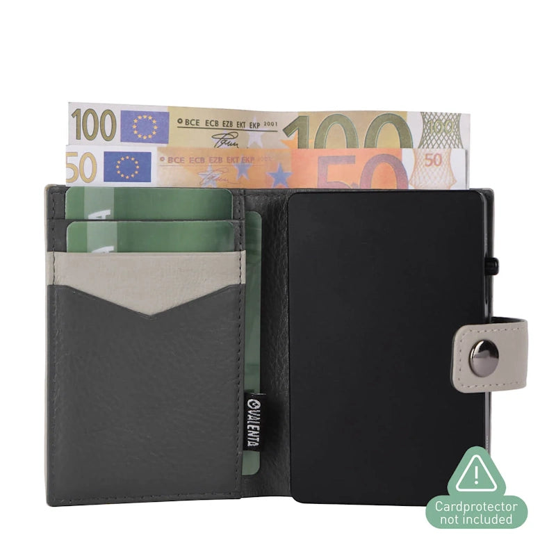 Valenta Card Wallet Leather MagSafe Luxe Off White