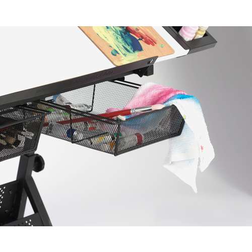 Studio Design Fusion Craft Zeichentisch inkl. Hocker, weiße Arbeitsfläche