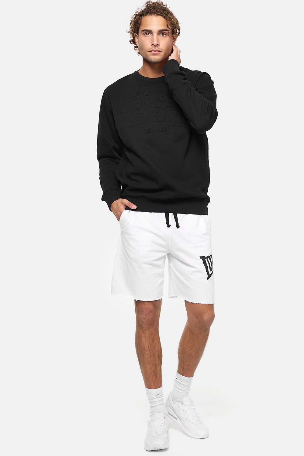 Lonsdale Herren Rundhals Sweatshirt normale Passform DUISKY