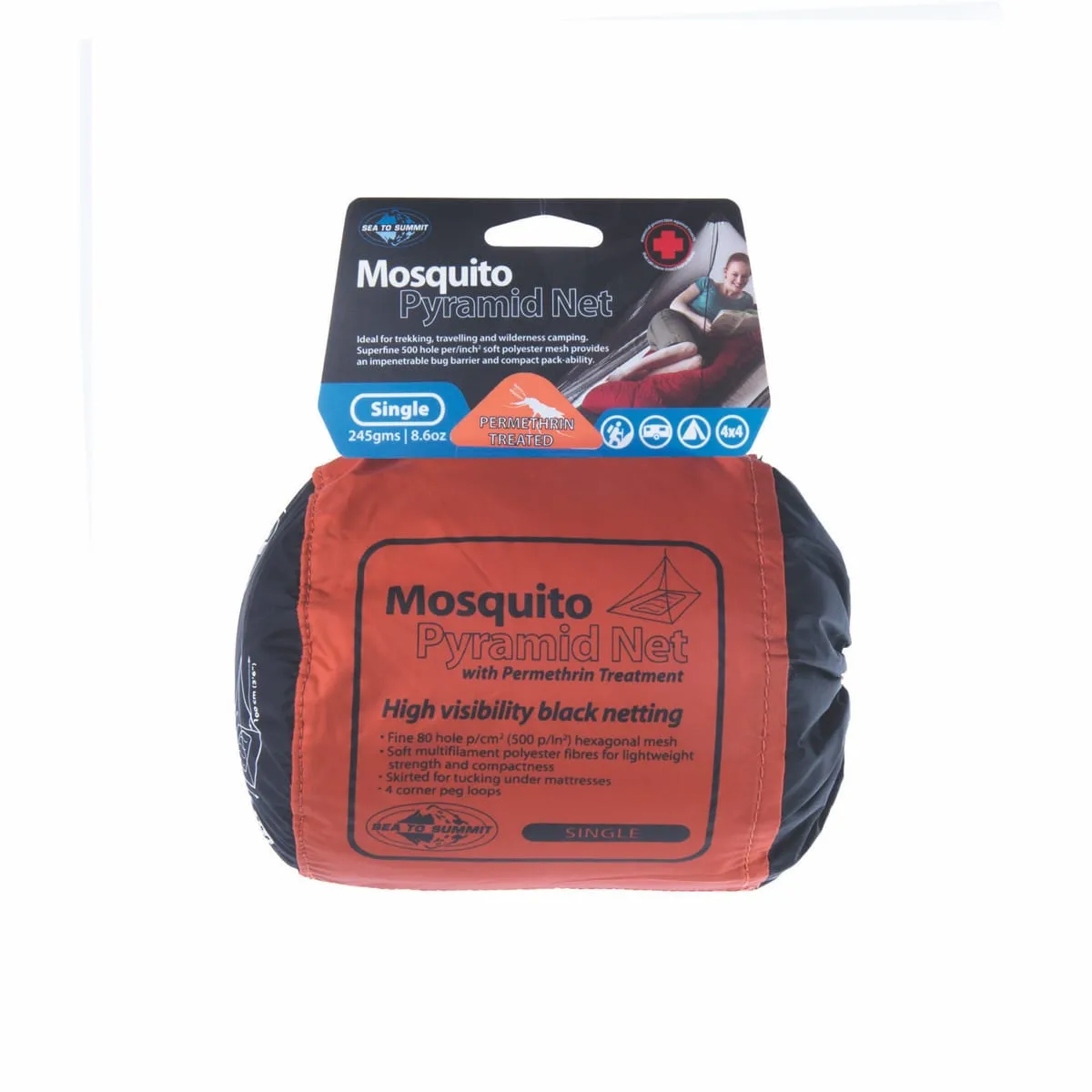 Sea To Summit Mosquito Pyramid Net Single Black