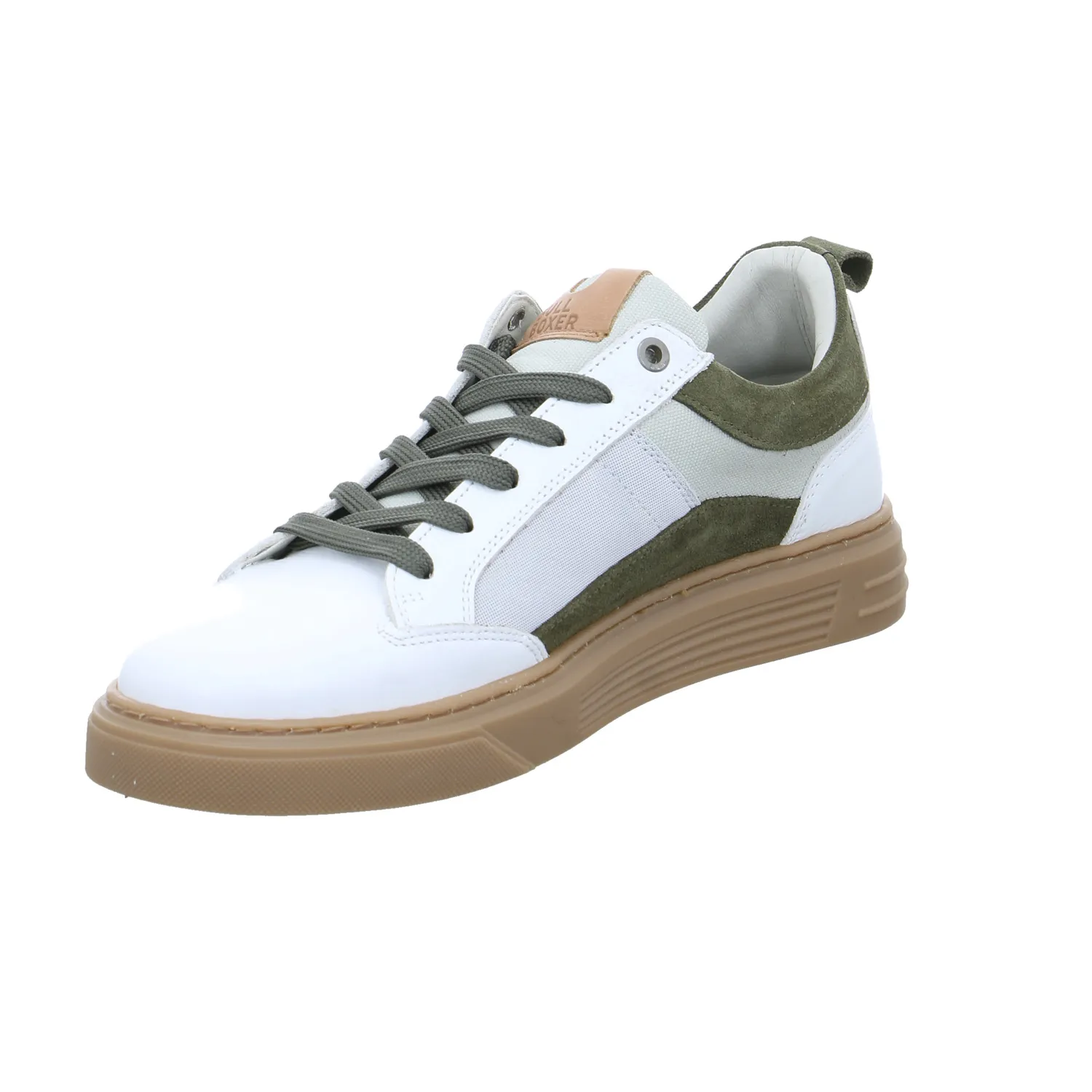 BULLBOXER Halbschuhe Sneaker Weiss Leder