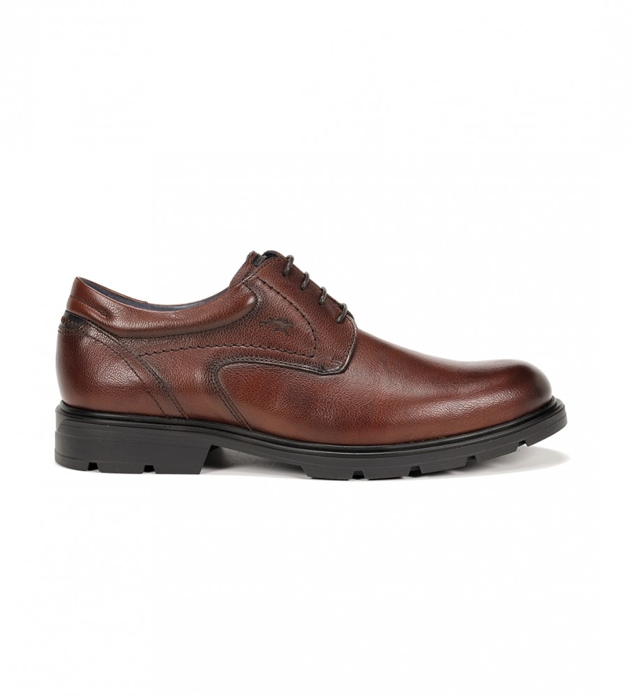 Sapatos Fluchos Fredy F1604 em couro marrom