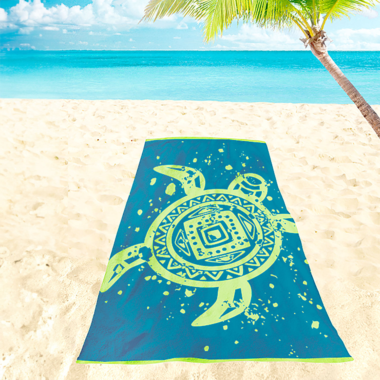 Strandtuch mit Schildkröte