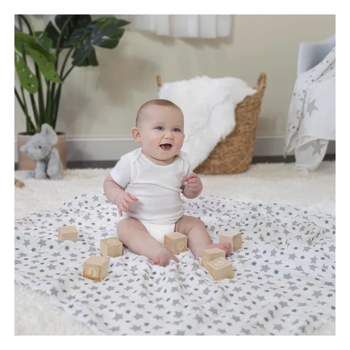 aden + anais Maxi-lange - Etoiles gris - Pack de 4