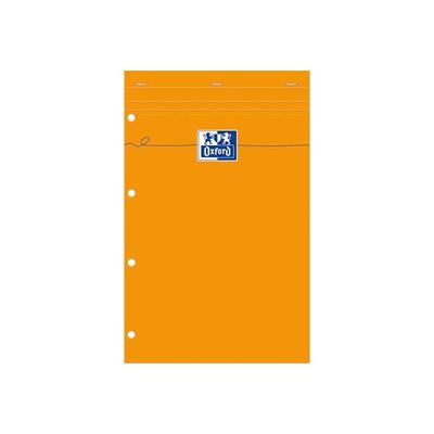 Oxford - Pack de 5 Blocs notes - A4 - 160 pages - petits carreaux - perforés