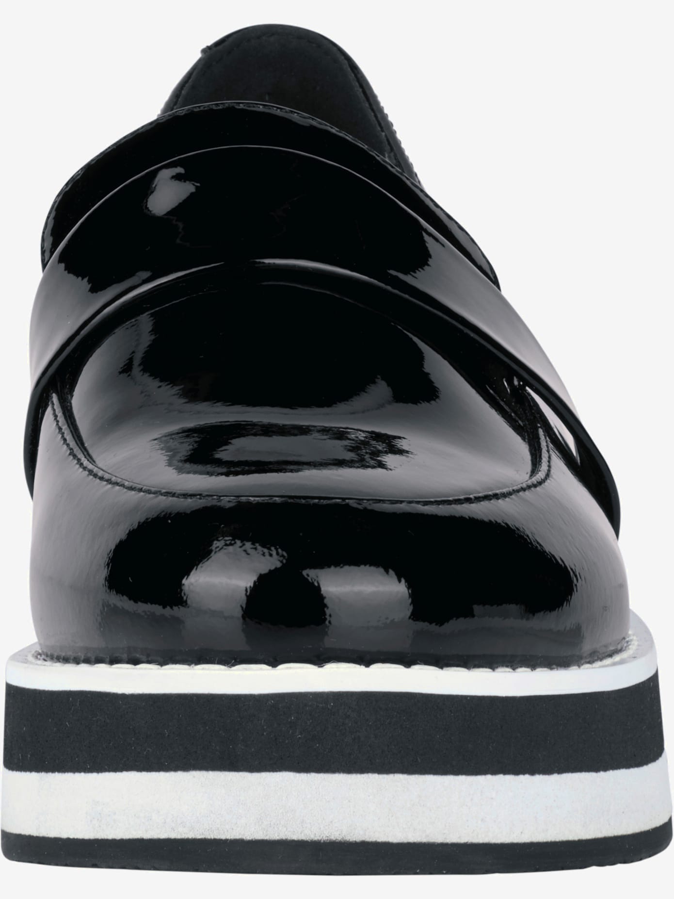 Trotteurs cuir vachette verni brillant