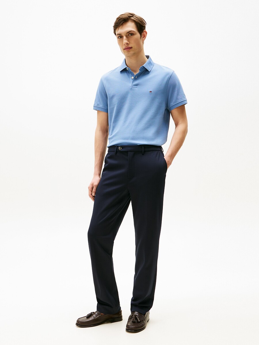 TOMMY HILFIGER<br>Polo reta e elástica, 2 botões