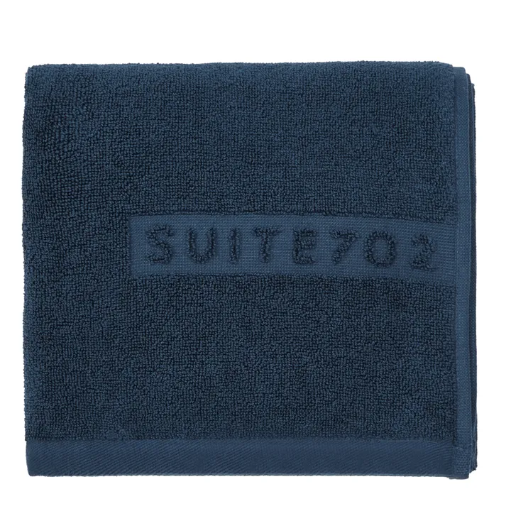 Suite 702 Serviette de toilette en coton bio | Bleu marine