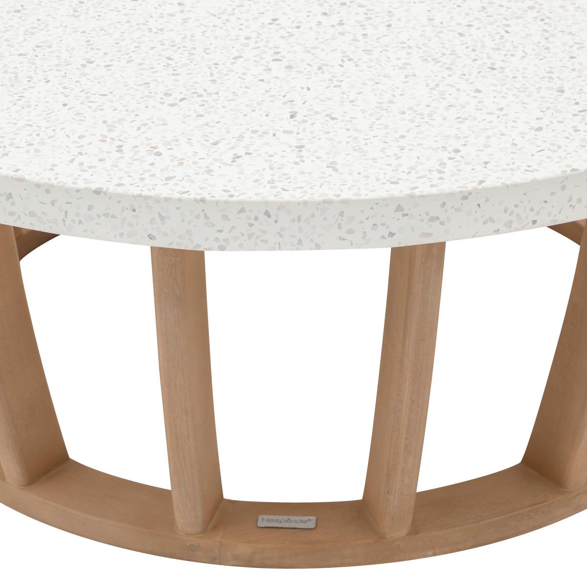 TABLE BASSE LEMINDO D.100CM EUCALYPTUS