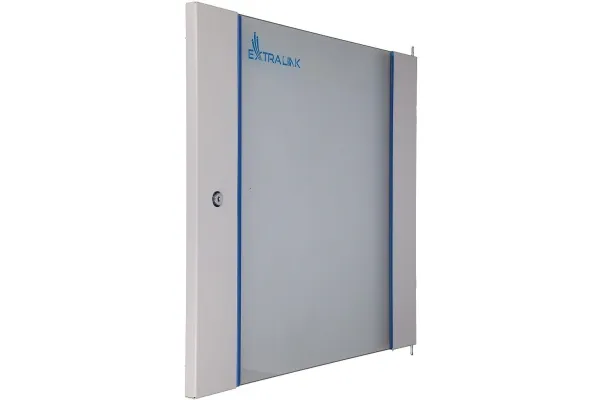 Extralink - Rack kabinet - 600x450 mm - vægmonterbar - grå - 12U - 19