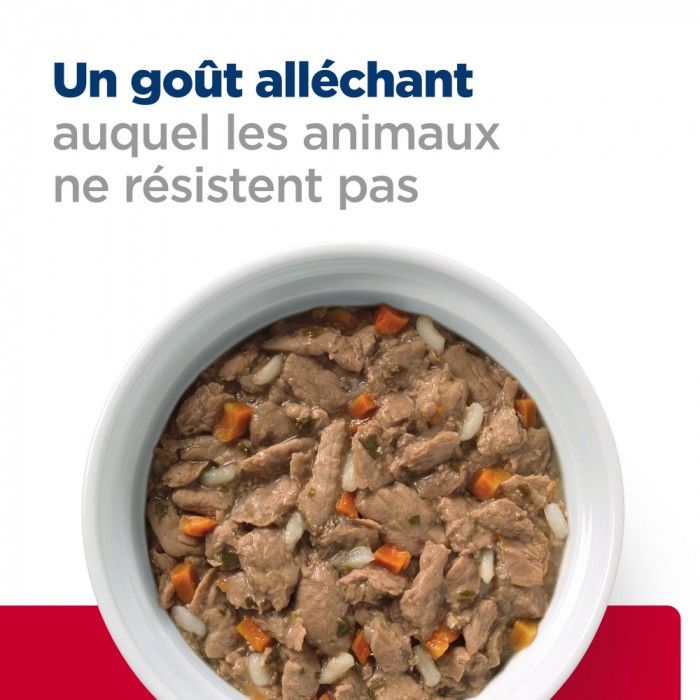 HILL'S Prescription Diet c/d Urinary Care Multicare Stress en Mijotés au Poulet - Pâtée pour chat