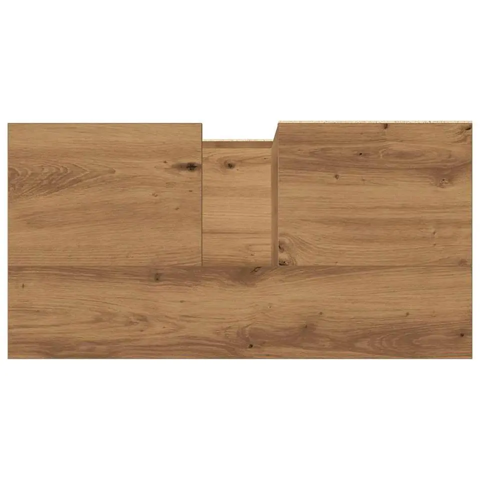 vidaXL - Wastafelonderkast - 1 deur 2 lades - Artisanaal eiken - 65x33x60 cm