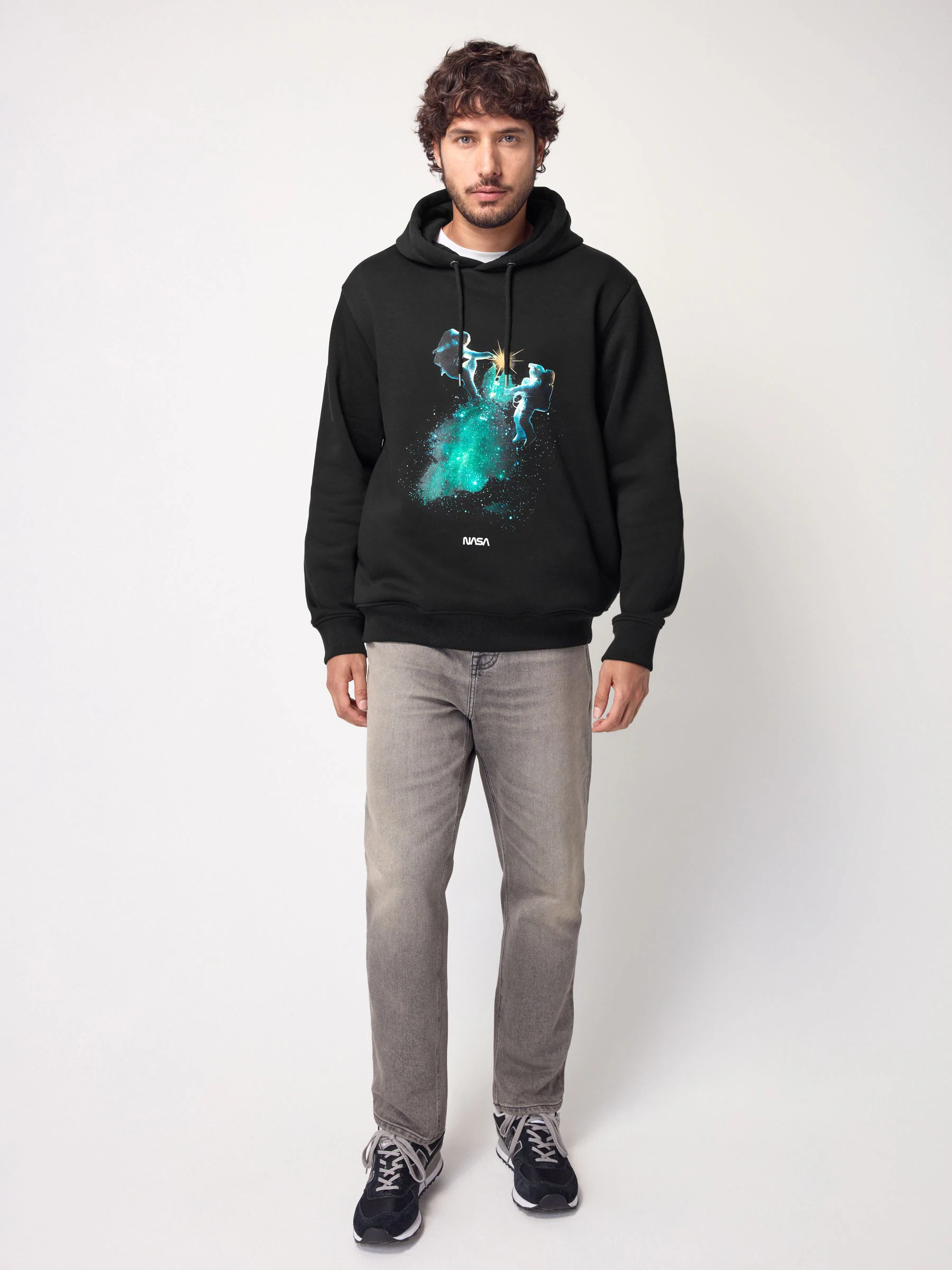NASA zwart - Kerstmis hoodie voor over het hoofd