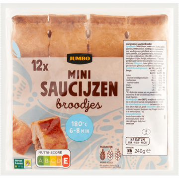 Jumbo Mini Saucijzenbroodjes 12 Stuks