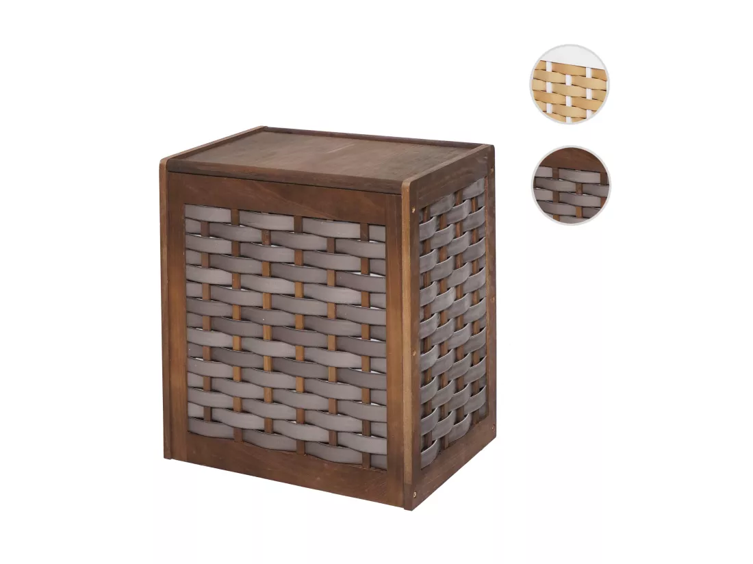 Panier à linge MCW-G37, brun