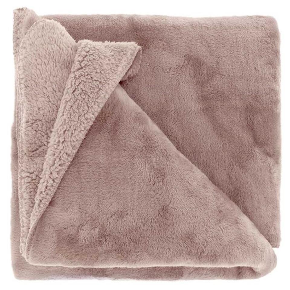 Unique Living - Plaid Torvah 150x200cm old pink