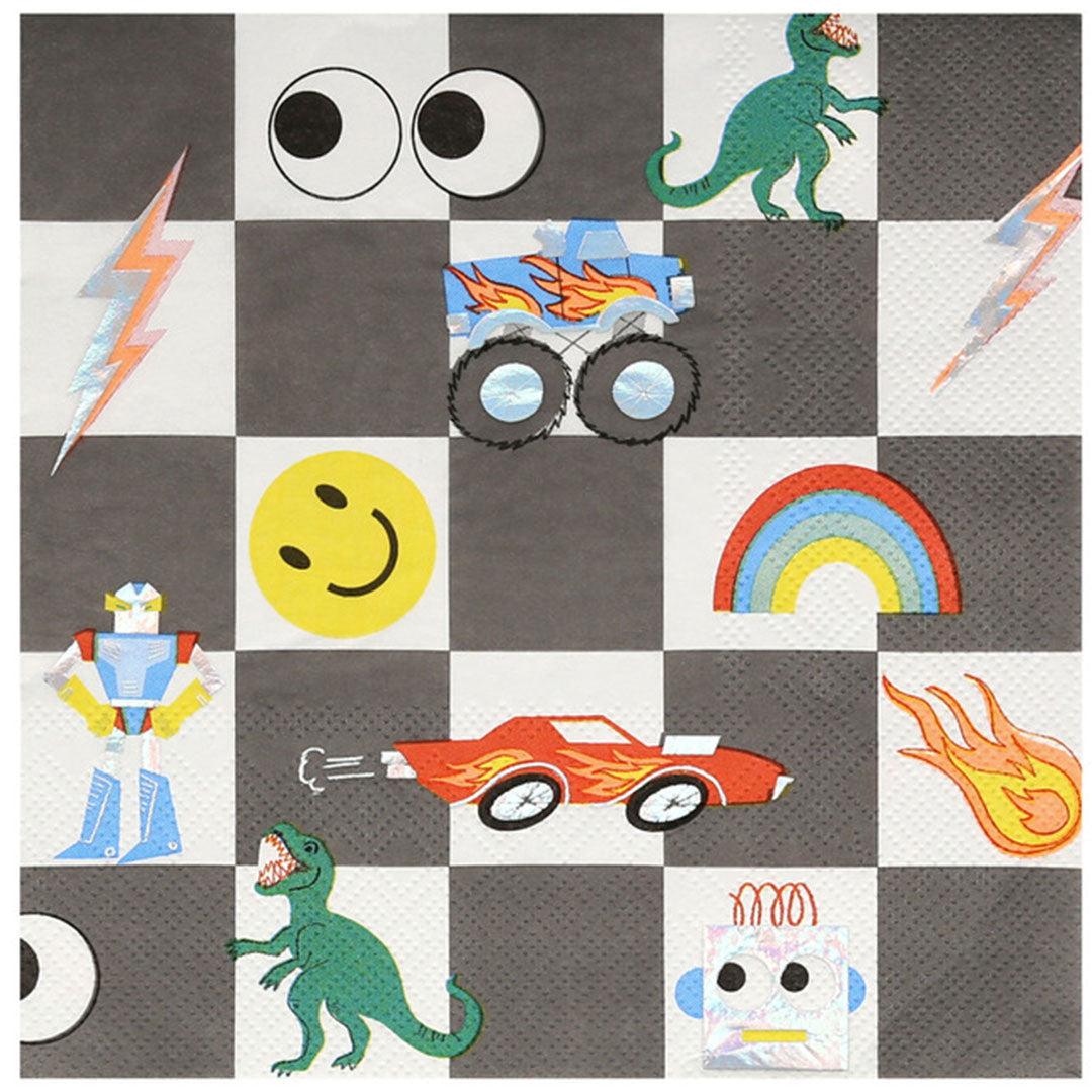 Meri meri servetten toybox icon - large - 16st
