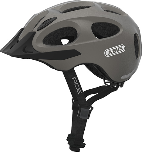 ABUS Youn-I ACE cykelhjelm - Metalic Silver