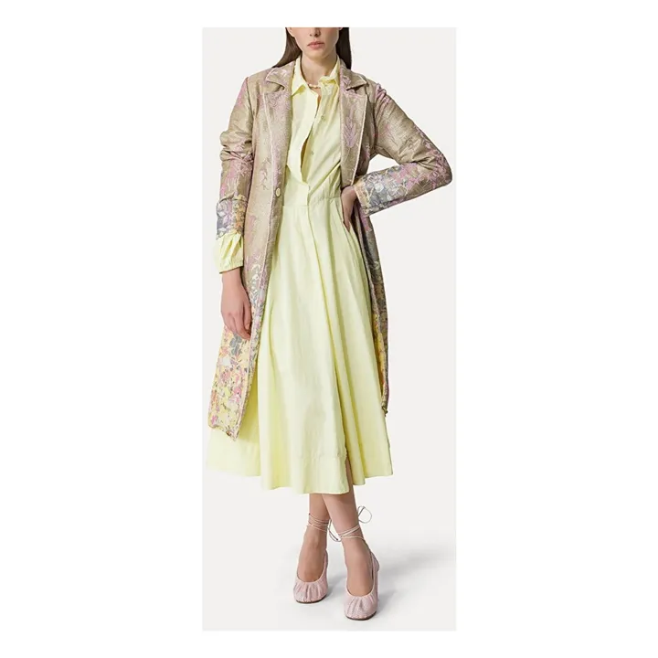 Forte Forte Robe Popeline de Coton | Jaune