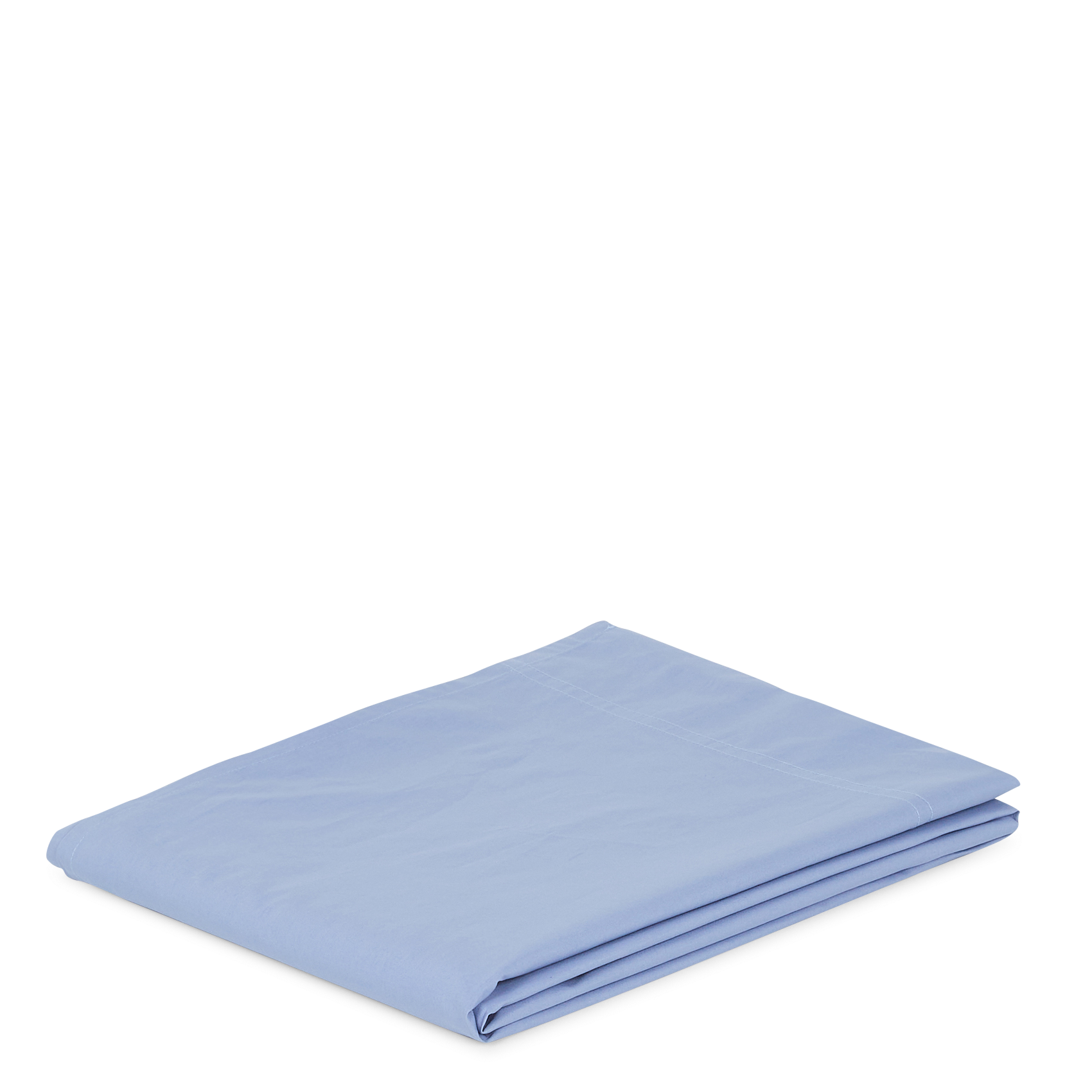 Drap plat en coton | Bleu