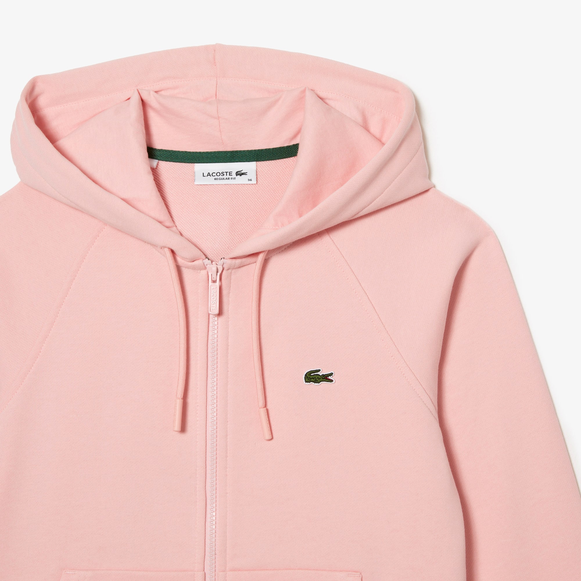 Sweatshirt zippé à capuche Jogger femme Lacoste en molleton biologique Sweatshirts - Rose - Lacoste - Femme
