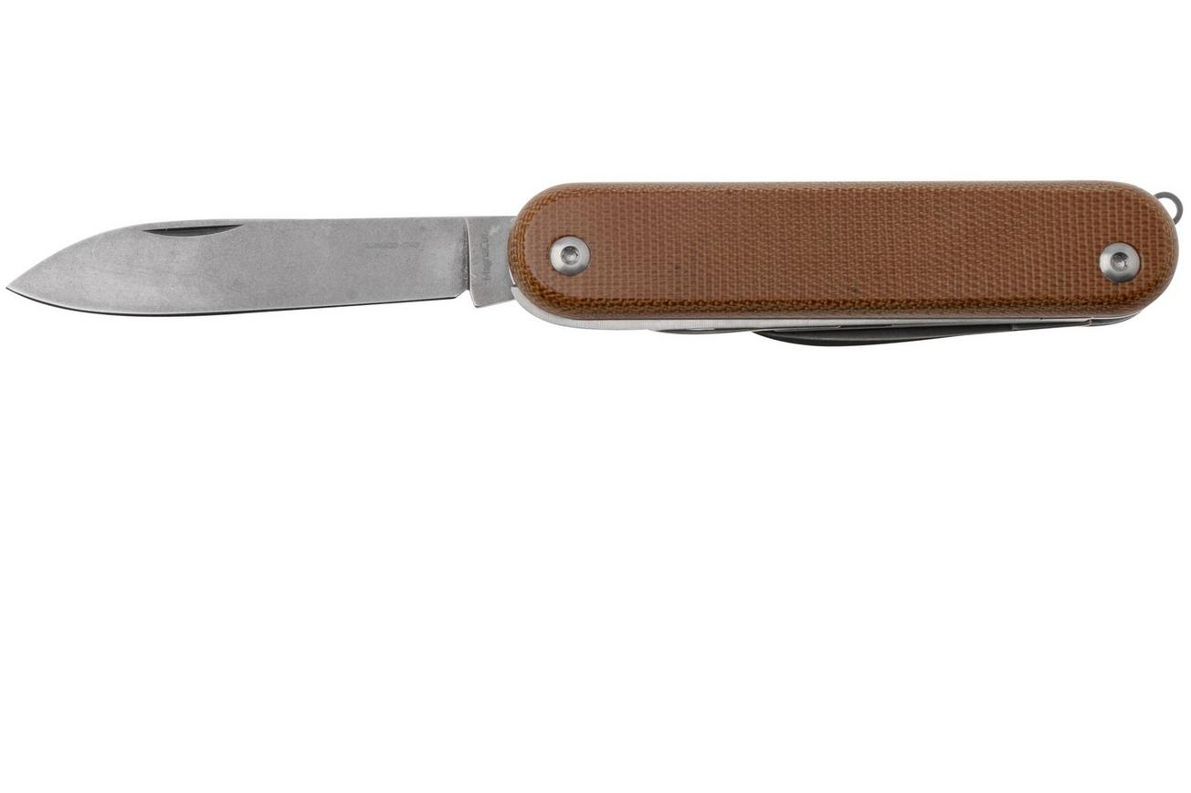 MKM Malga 5 MP05MAG-NC Magnacut Natural Canvas Micarta, zakmes