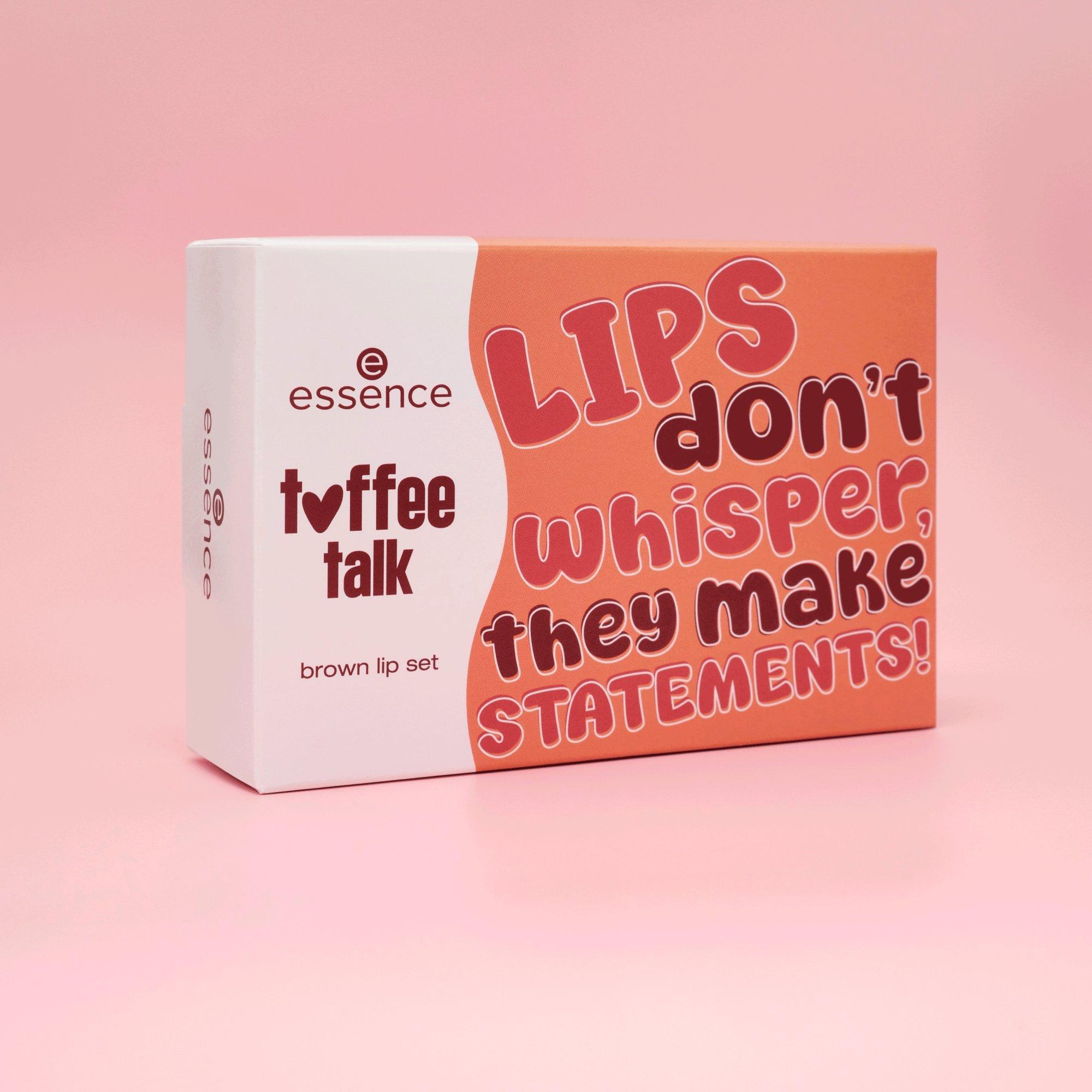 toffee talk brown lip set