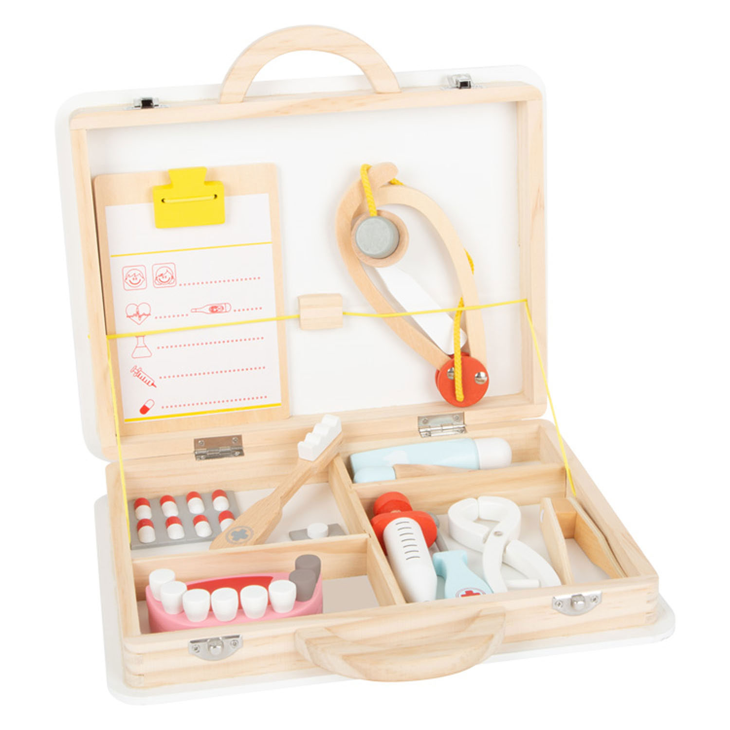 Small Foot-Houten Dokter en Tandarts 2in1 Set in Koffer