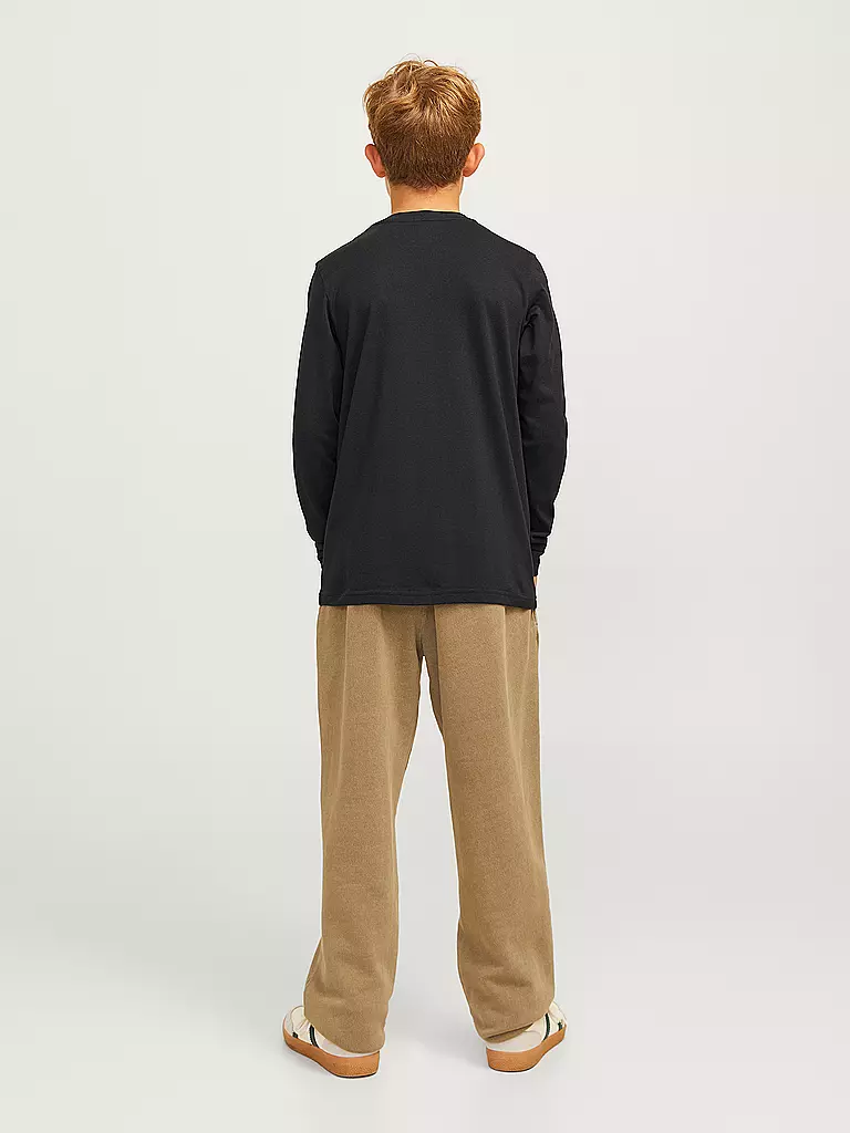 JACK & JONES Jungen Langarmshirt JCOOUTDOOR schwarz