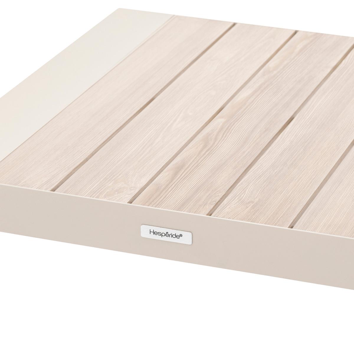 TABLE BASSE EVASION 65X65CM ARGILE LIN