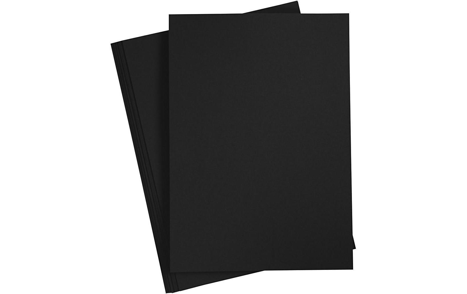Bastelpapier 70 g, 20 Blatt, SchwarzEinfarbiges Papier