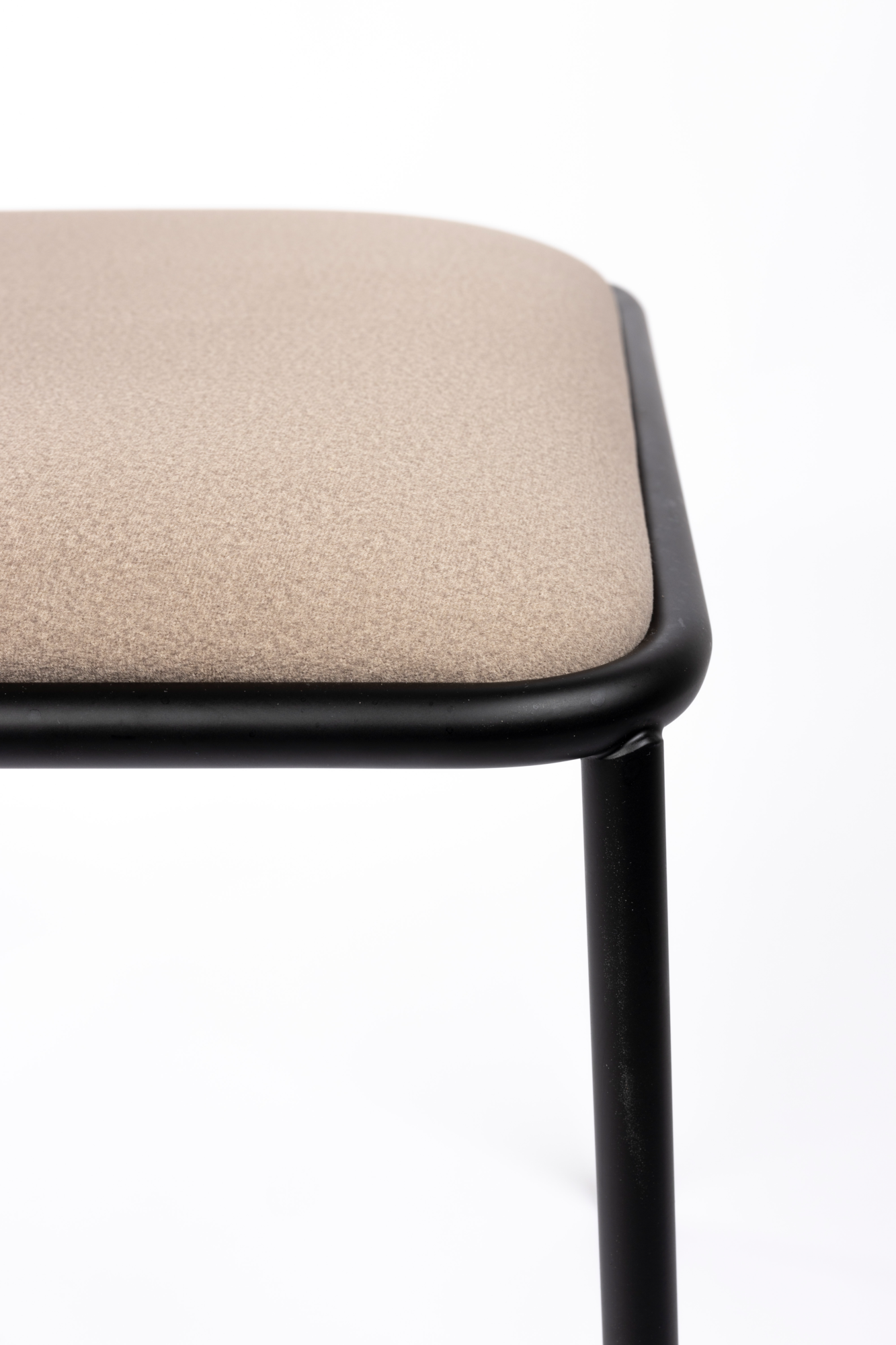 CHAIR ALBA BLACK / BEIGE