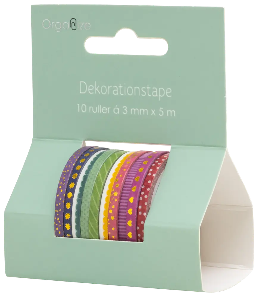 Dekorationstape 10-pak - Assorteret design
