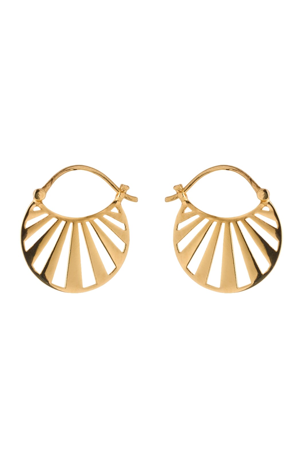 Pernille Corydon Jewellery Small Misty Light Earrings golden