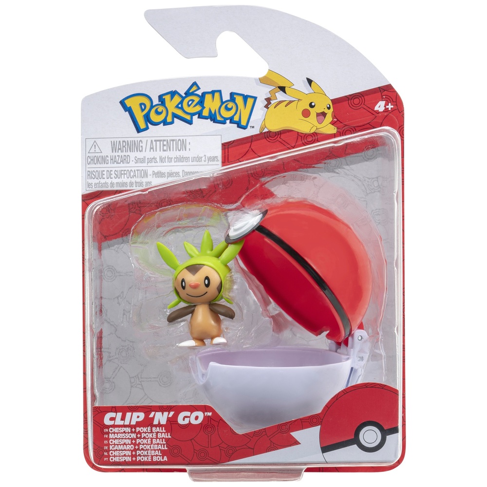 Pokémon Clip 'N' Go Chespin und Pokéball