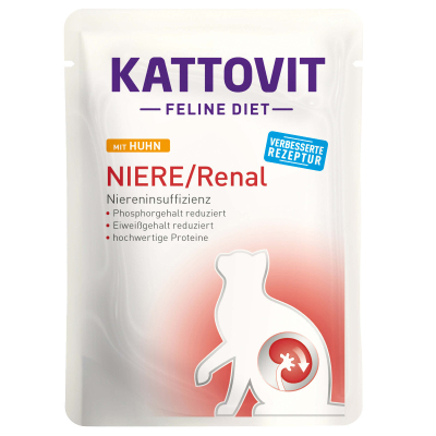 Kattovit Katzenfutter Niere/Renal Huhn 85g