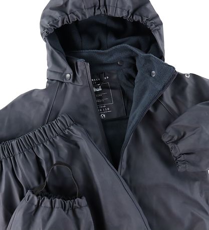 CeLaVi Regnt?j m. Fleece - Recycle PU - Dark Navy