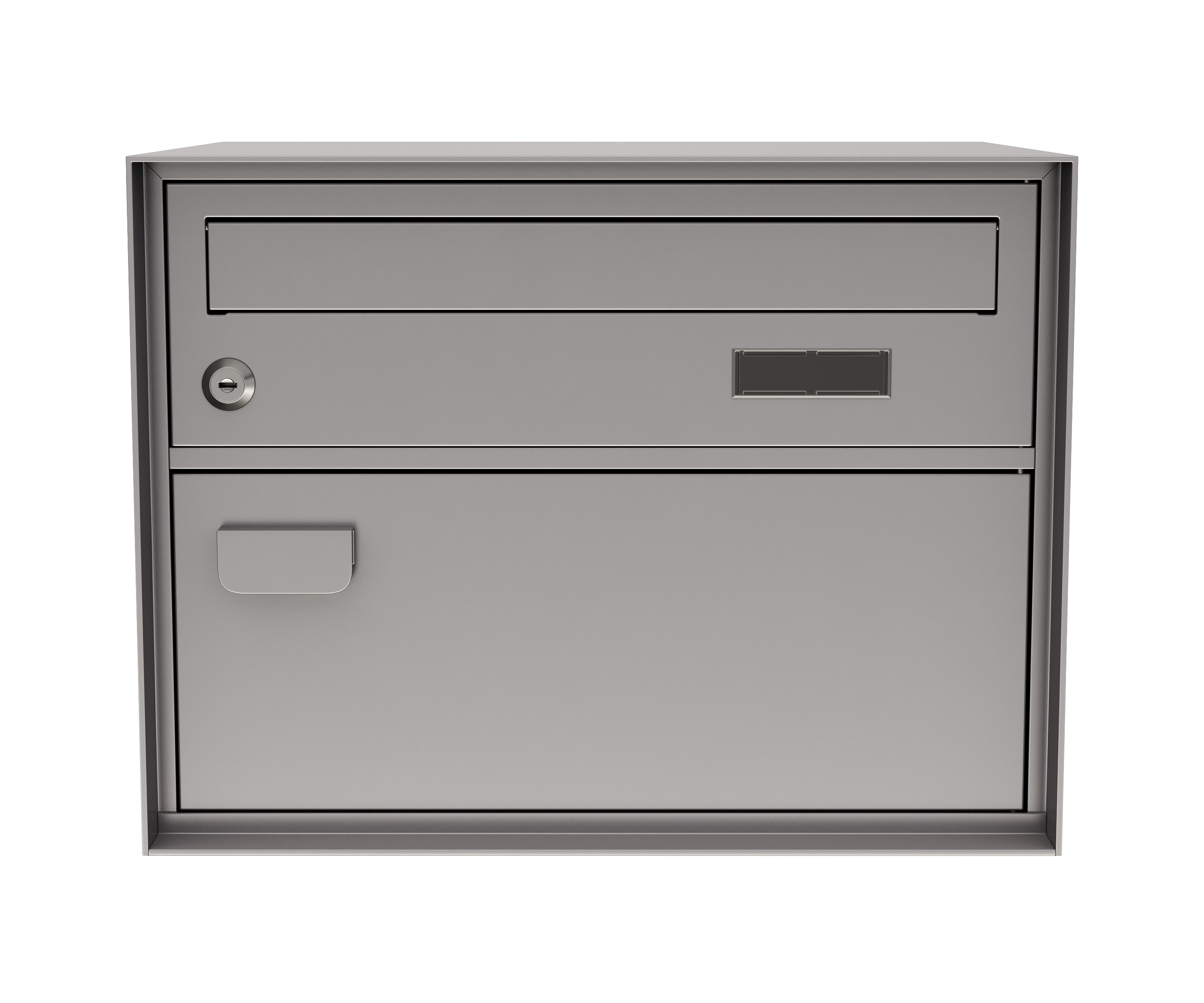 Briefkasten 41 x 31 cm grau