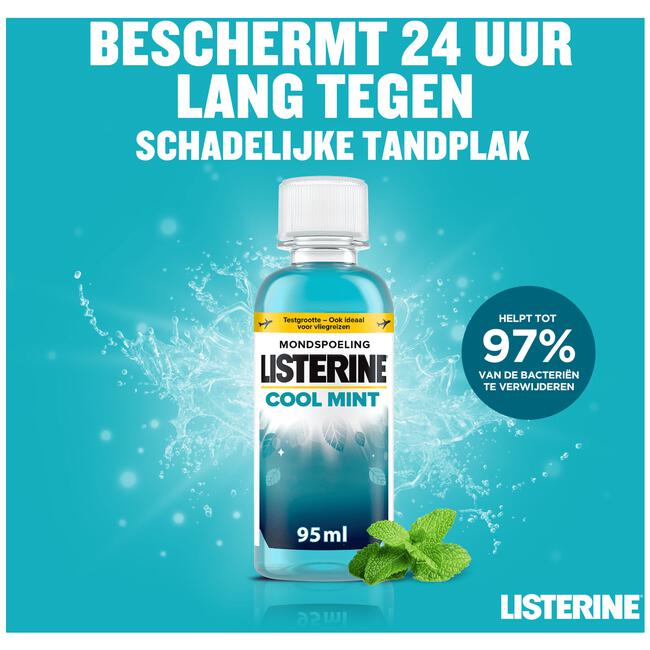 Listerine® Cool Mint Mondspoeling Mini 95 ML