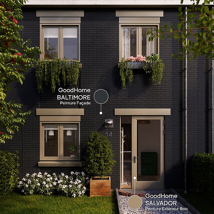 Peinture extérieure façade autonettoyante Premium GoodHome baltimore 5L