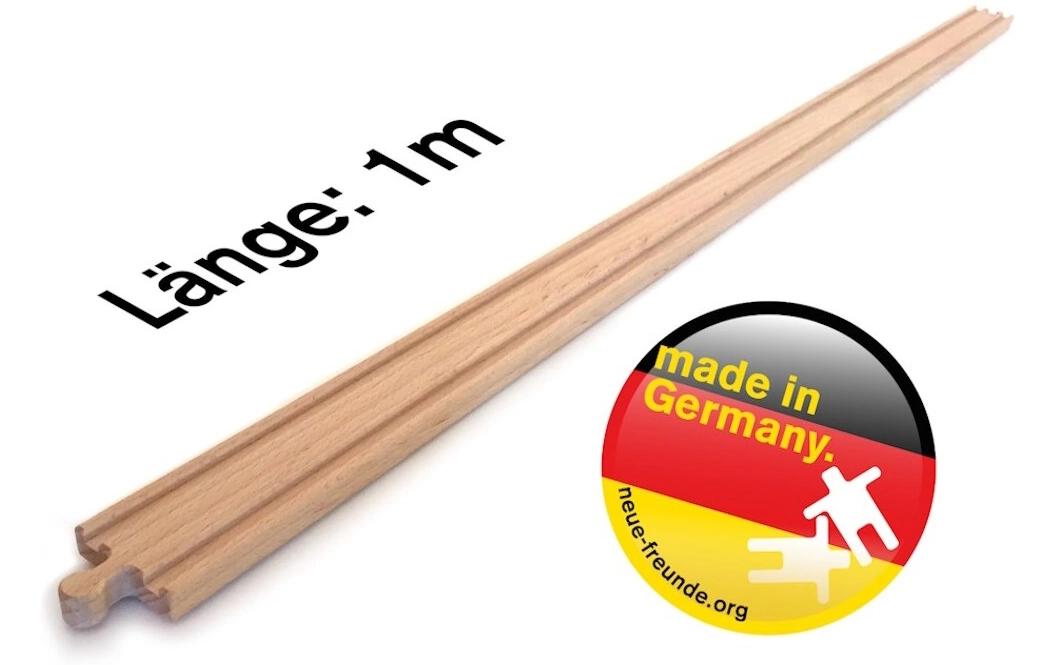 XXL Holzschiene1 m Lange Holzschiene (Brio, Ikea Kompatibel)