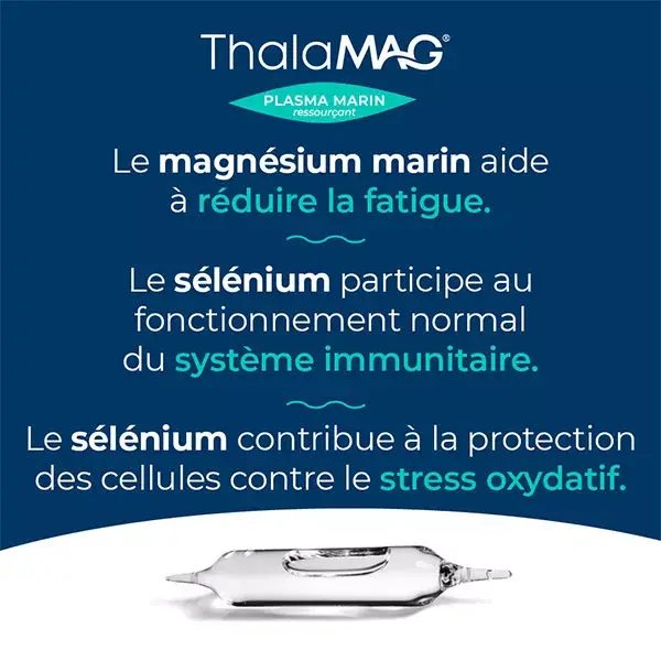 Thalamag Magnésio Marinho Plasma Marinho 20 ampolas