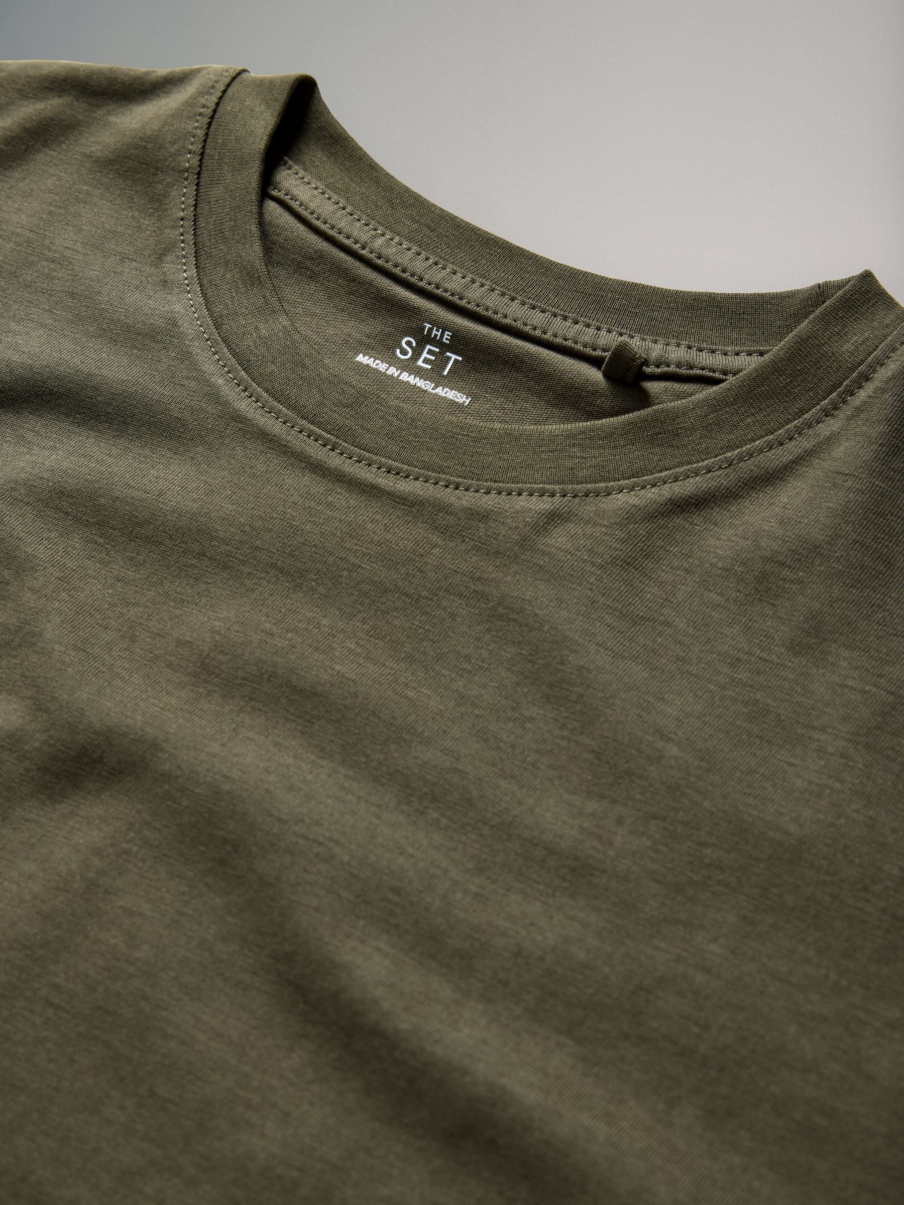 Black/Khaki/Green/Cream - The Set 4 Pack Oversized Short Sleeve Cotton T-Shirts