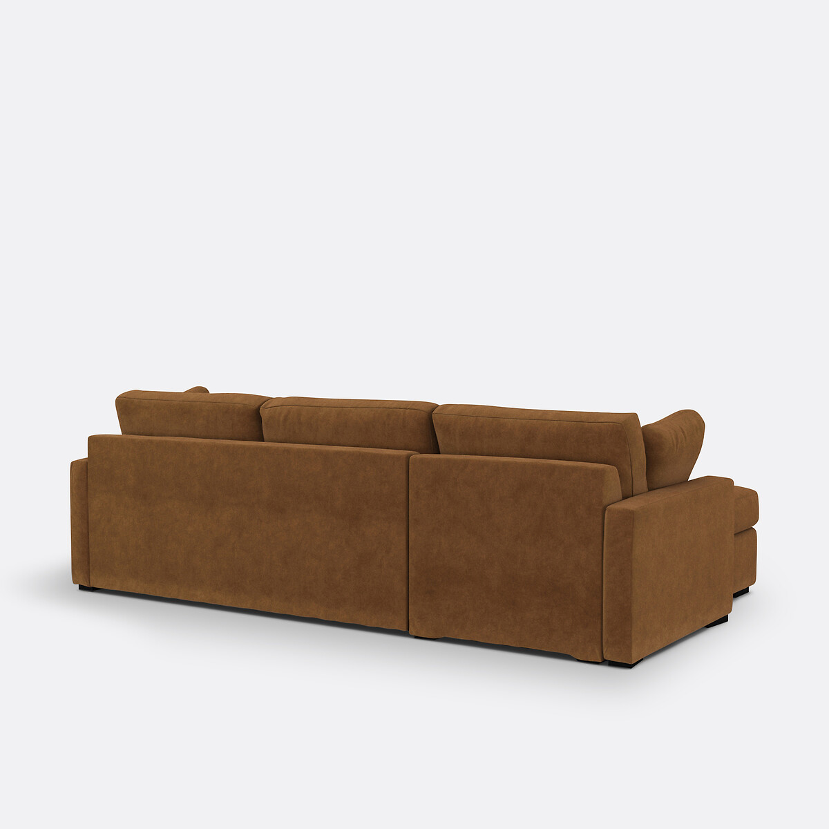 LA REDOUTE INTERIEURS<br>Sofá-cama de canto veludo, espuma, Timor
